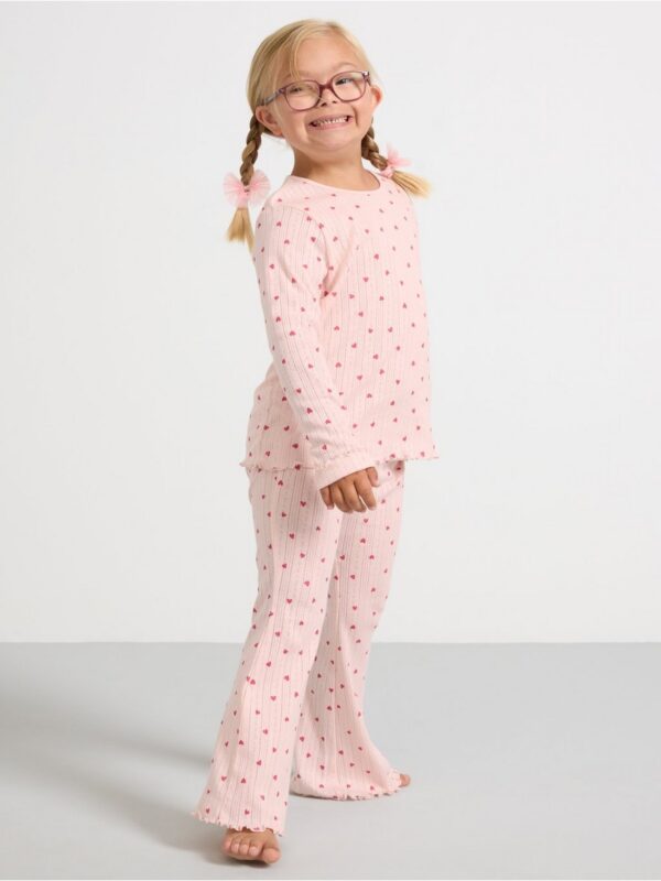 Pyjama set in pointelle - 3001673-7491