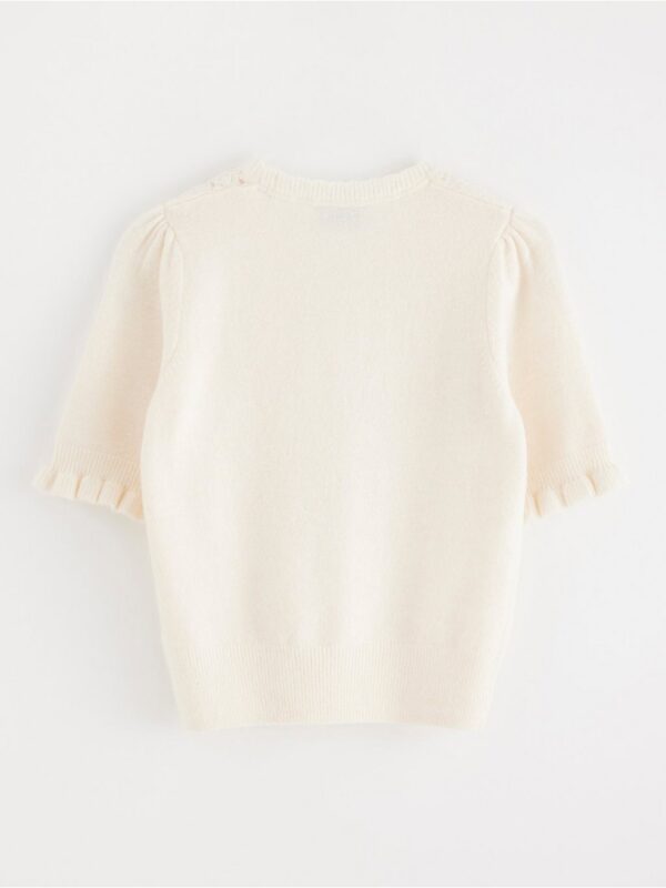 Knitted short-sleeved top - 3002067-7488