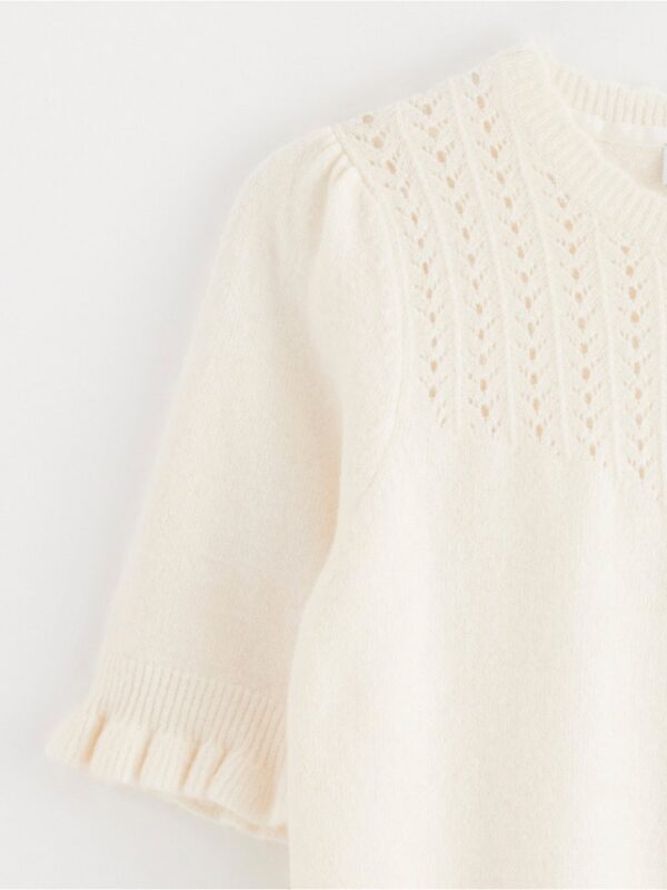 Knitted short-sleeved top - 3002067-7488
