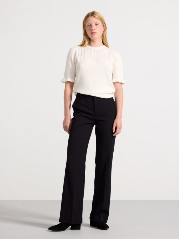 Knitted short-sleeved top - 3002067-7488