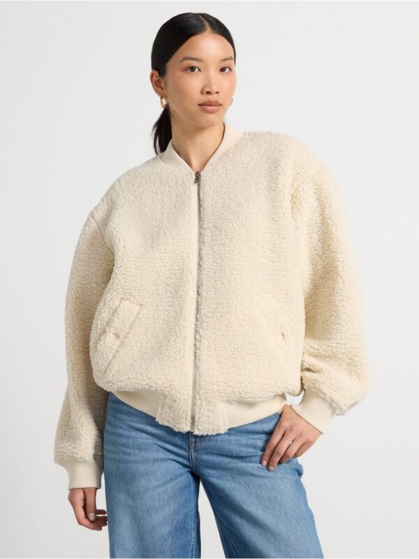 Bomber jacket in pile - 3002192-1230