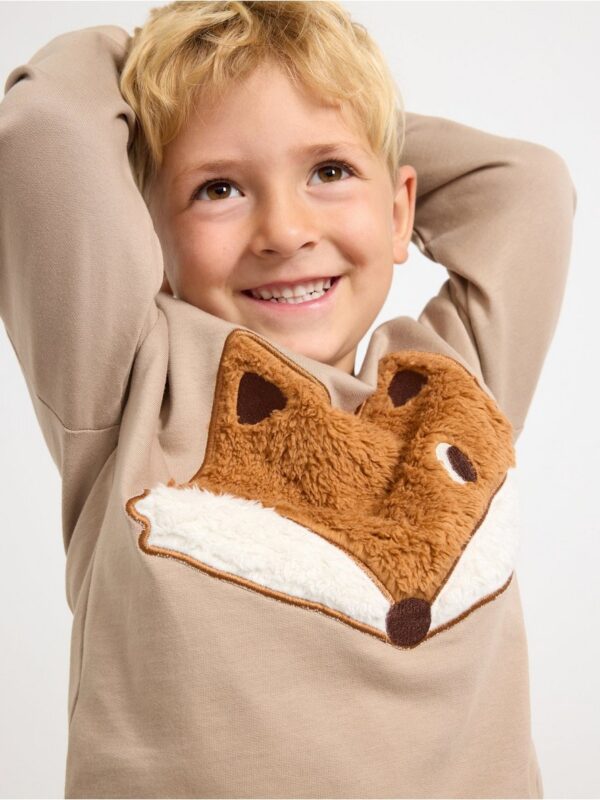 Sweatshirt with brushed inside - 3002306-6402