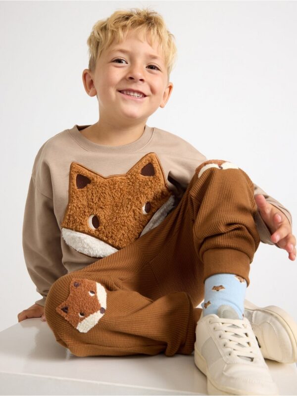 Sweatshirt with brushed inside - 3002306-6402