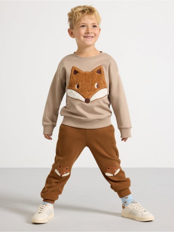 Sweatshirt with brushed inside - 3002306-6402