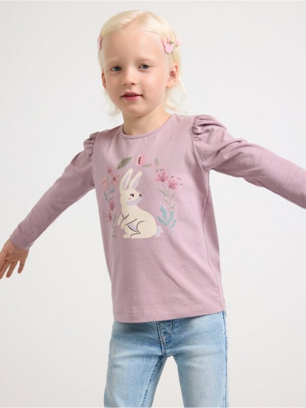 Top with puff sleeves - 3002349-8121