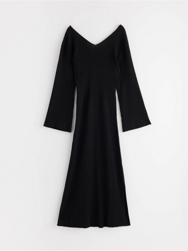 Rib-knitted midi dress - 3002361-80