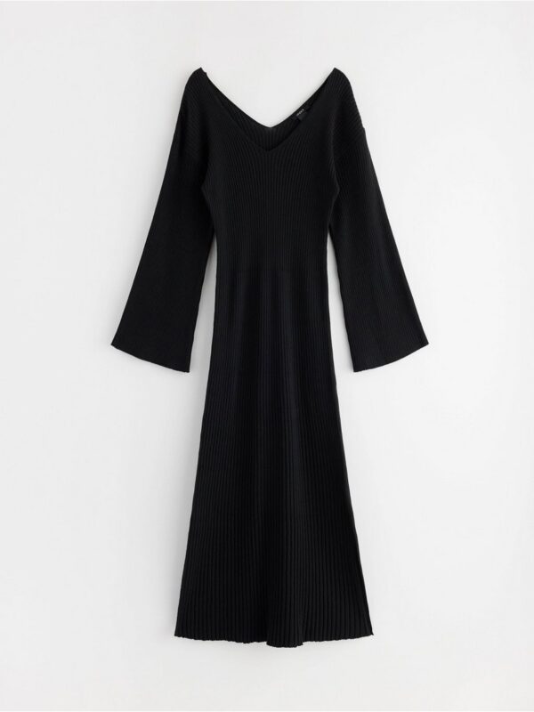 Rib-knitted midi dress - 3002361-80
