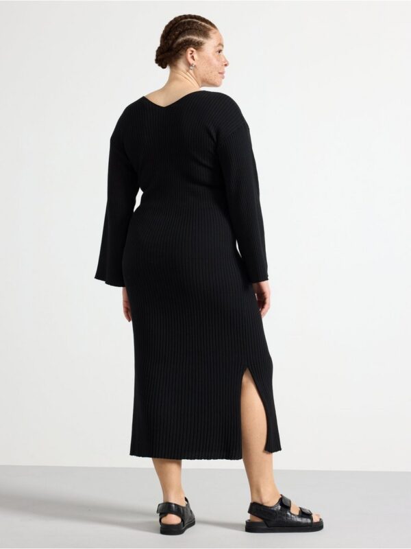 Rib-knitted midi dress - 3002361-80