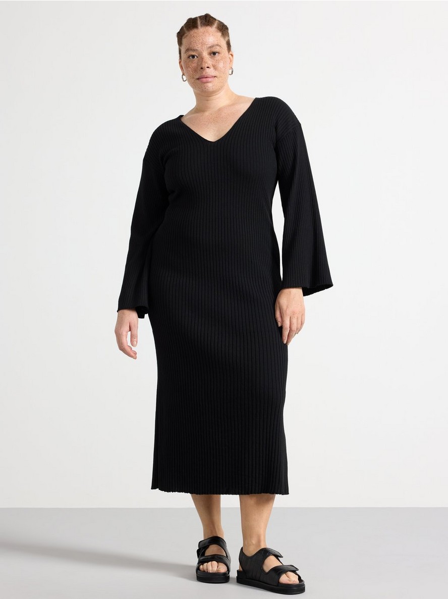 Haljina – Rib-knitted midi dress