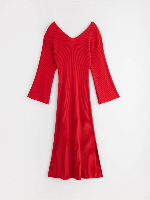 Rib-knitted midi dress - 3002361-9612
