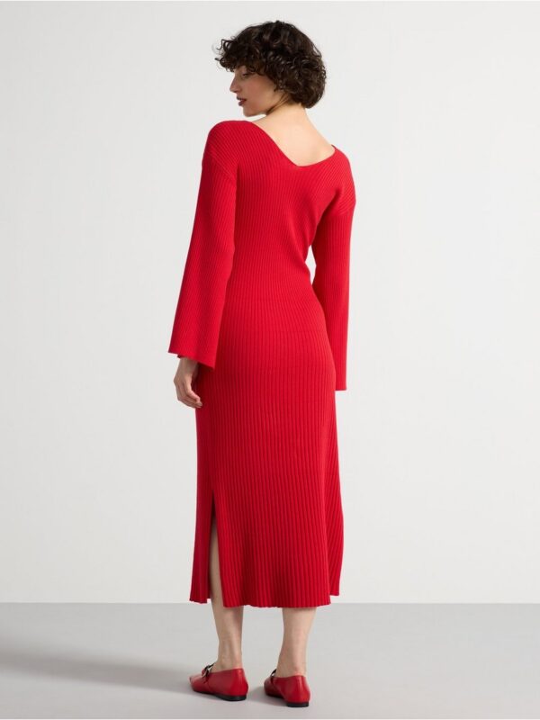 Rib-knitted midi dress - 3002361-9612
