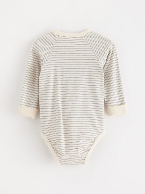 Long-sleeved wrap bodysuit - 3002436-1230