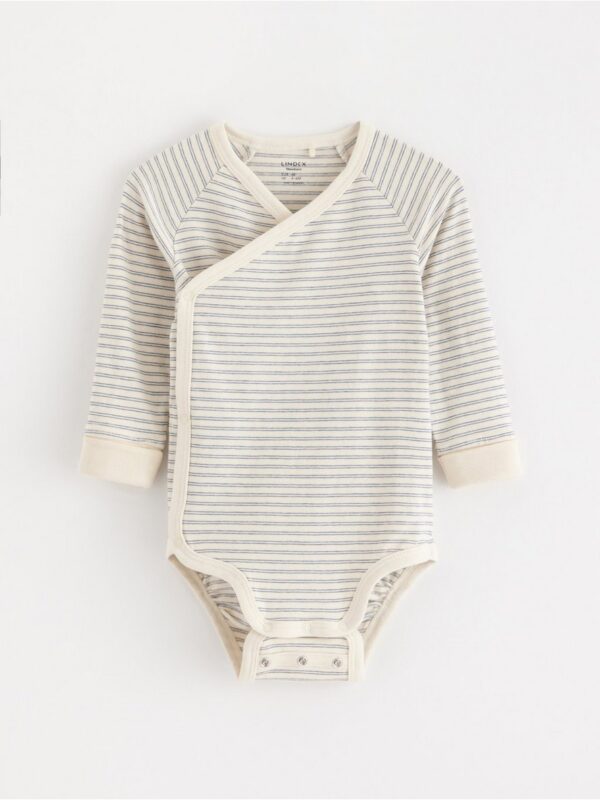 Long-sleeved wrap bodysuit - 3002436-1230