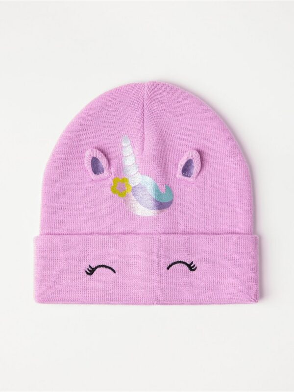 Knitted beanie - 3002480-9857