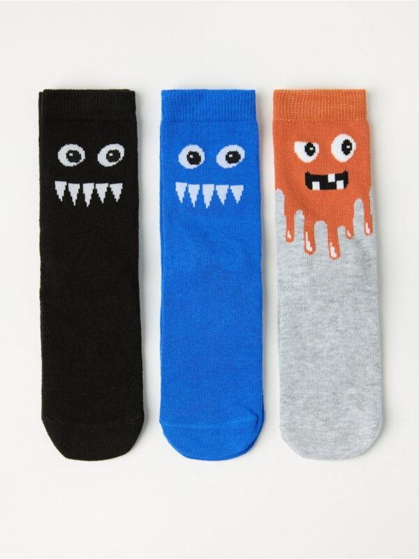3-pack socks with antislip - 3002556-80