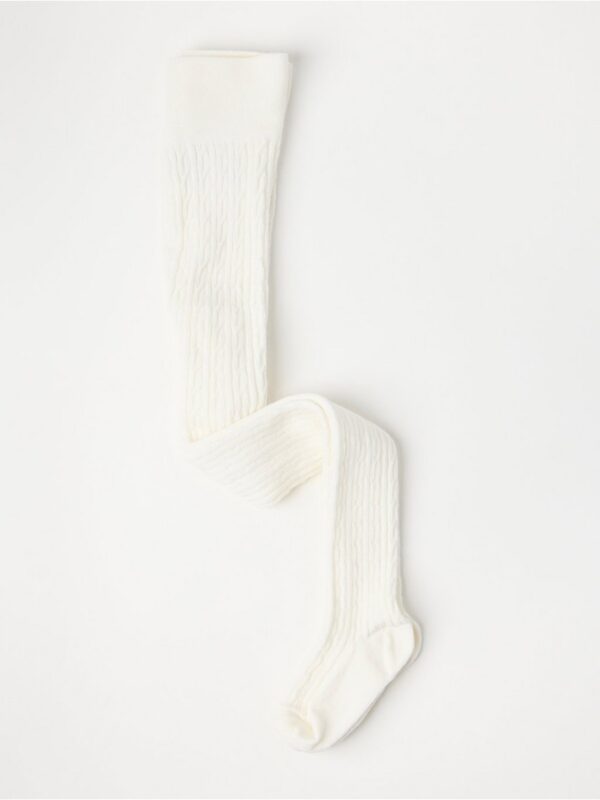 Cable knit tights - 3002615-325