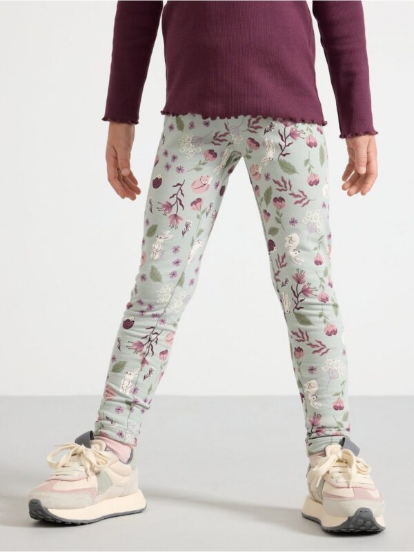 Leggings with brushed inside - 3002696-7986