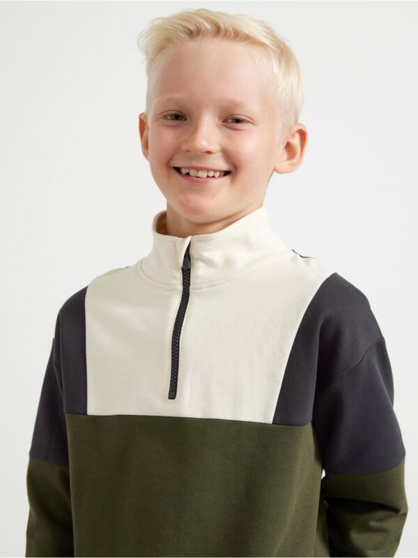 Sweatshirt with half-zip - 3002752-8611