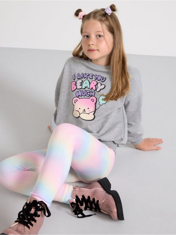 Sweatshirt with brushed inside - 3003243-7692