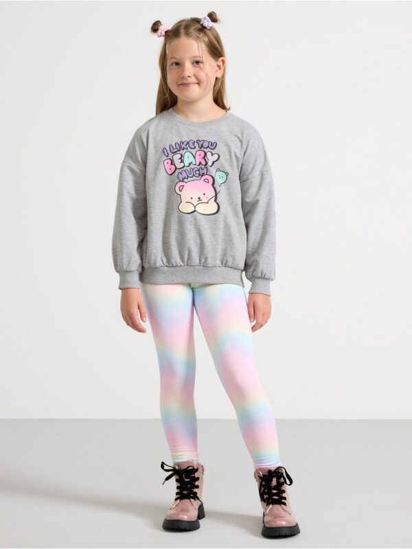 Sweatshirt with brushed inside - 3003243-7692