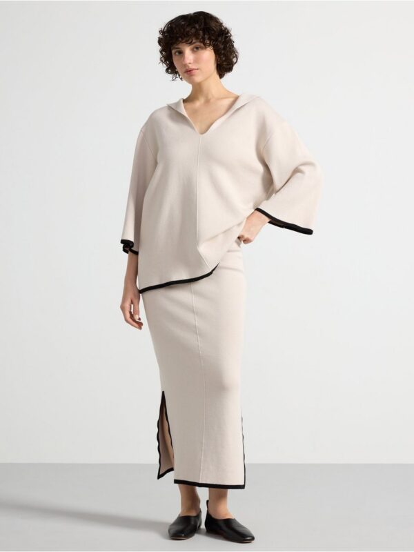 Knitted midi skirt - 3003320-7403