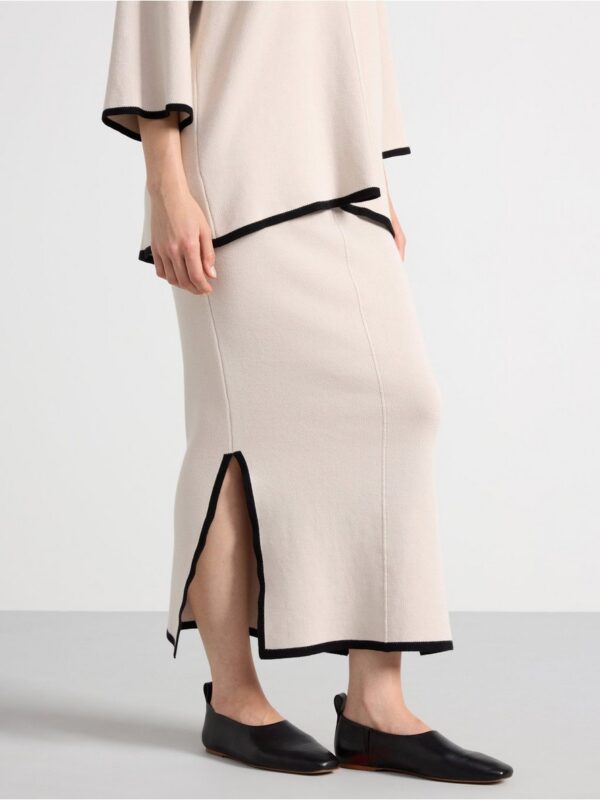 Knitted midi skirt - 3003320-7403