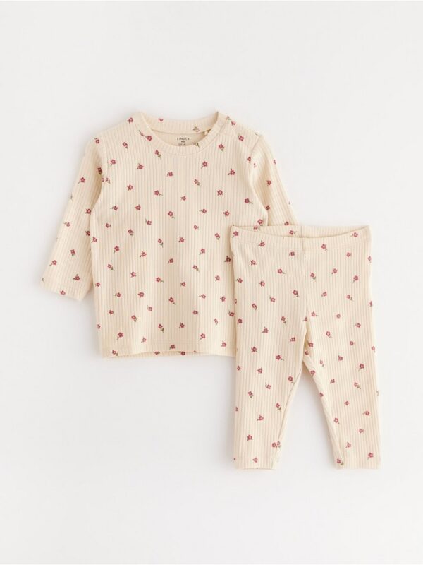 Set - long sleeved top and leggings - 3003359-1230