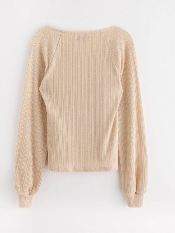 Long-sleeved ribbed top - 3003647-9609