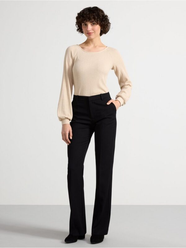 Long-sleeved ribbed top - 3003647-9609