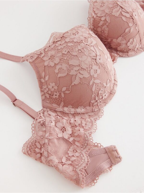 Lilja t-shirt bra with lace - 7775946-6917