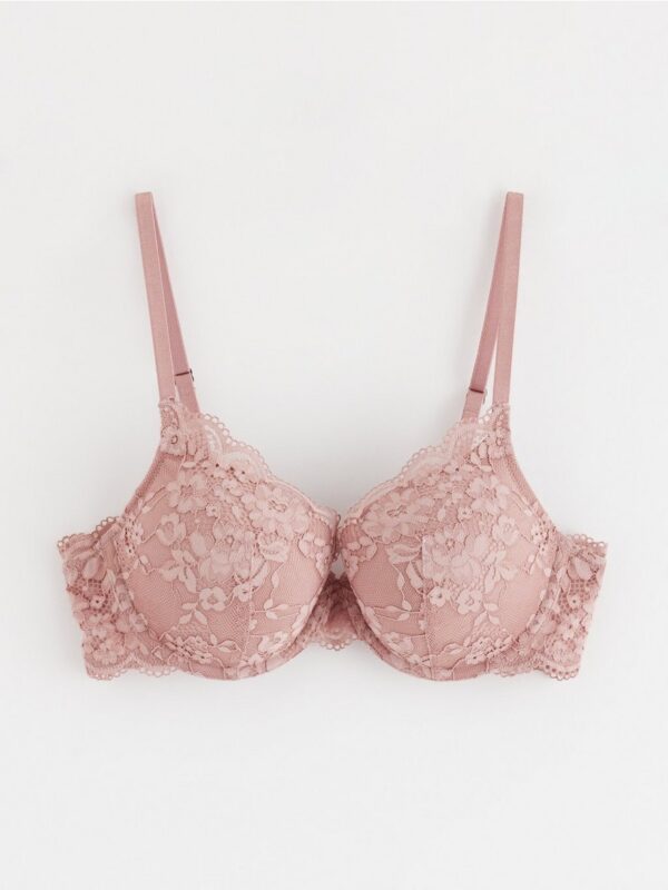Lilja t-shirt bra with lace - 7775946-6917