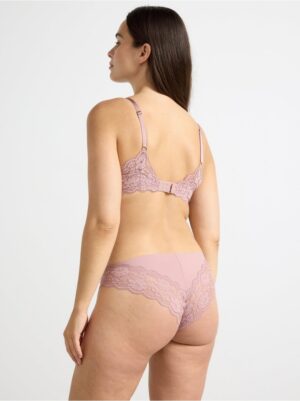 Lilja t-shirt bra with lace - 7775946-6917
