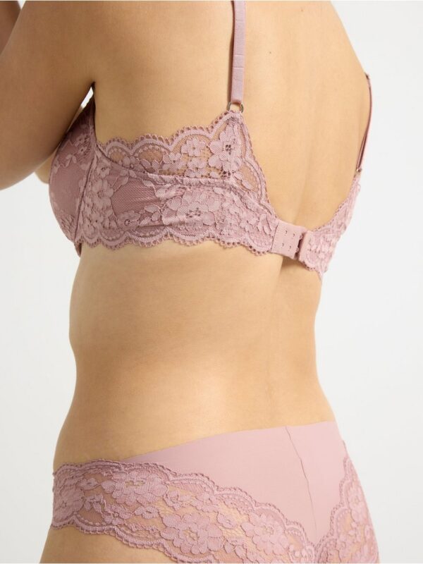 Lilja t-shirt bra with lace - 7775946-6917
