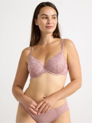 Lilja t-shirt bra with lace - 7775946-6917