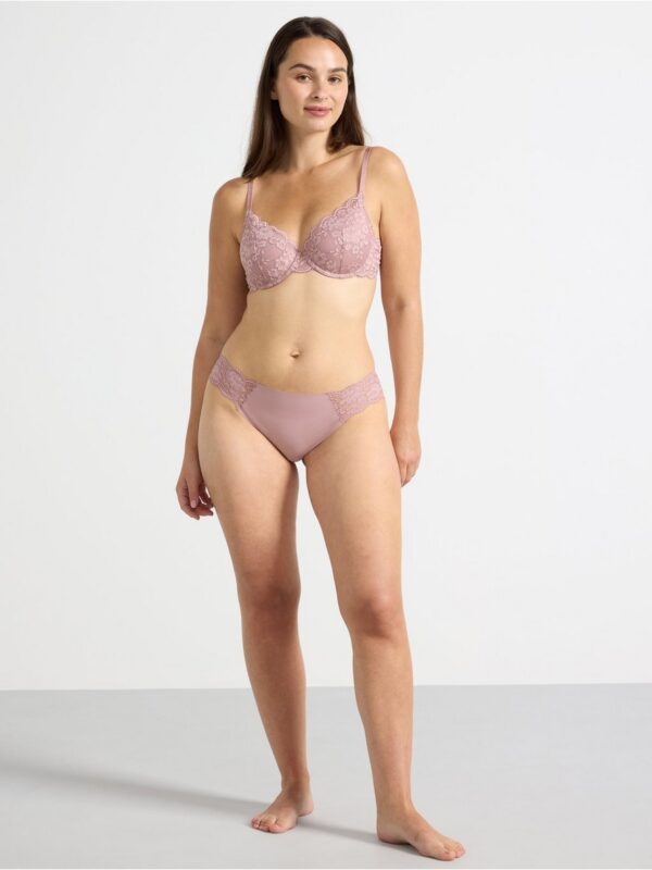 Lilja t-shirt bra with lace - 7775946-6917