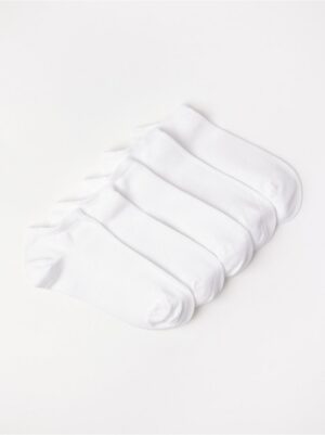 5-pack white ankle socks - 7813046-70