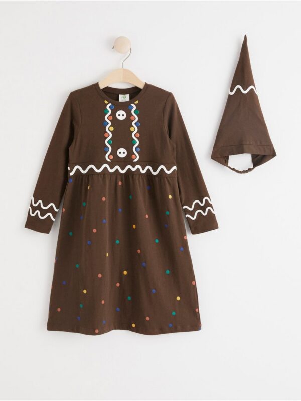 Gingerbread costume with headscarf - 8041720-8604