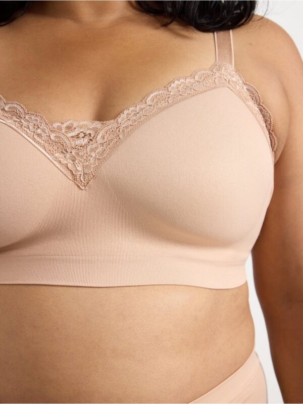 Wirefree prosthesis bra with lace - 8296171-6793