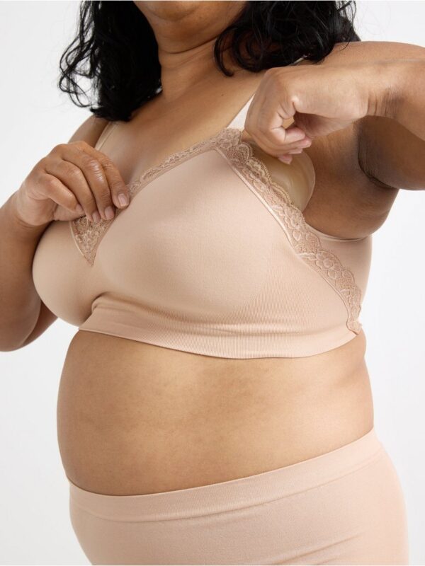 Wirefree prosthesis bra with lace - 8296171-6793