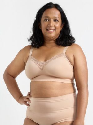 Wirefree prosthesis bra with lace - 8296171-6793