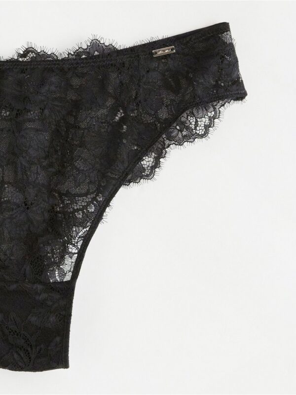 ella m – Brazilian midi briefs with lace - 8375231-80