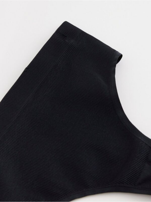 Seamless ribbed thong high waist - 8375964-80
