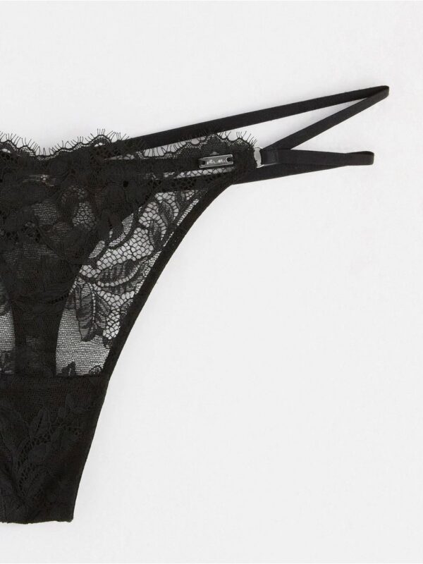 ella m – Thong low waist with lace - 8378134-80