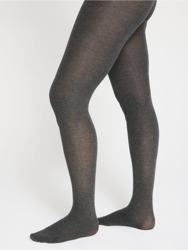 Knitted cotton blend tights - 8410849-6395
