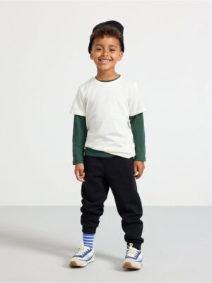 Joggers with brushed inside - 8457941-80