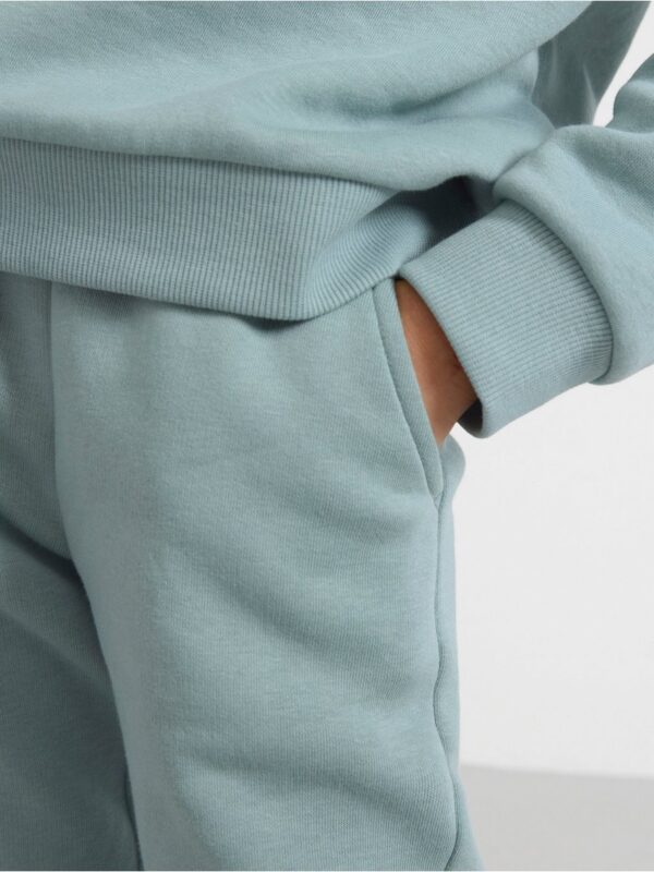 Joggers with brushed inside - 8597416-8707