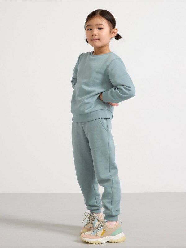 Joggers with brushed inside - 8597416-8707