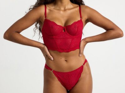 Bustier in lace - 8623070-7909