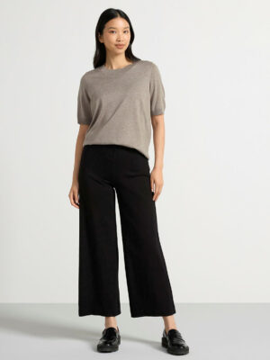 Pantalone - mešavina 69% viskoza - Cropped wide leg punto trousers 6