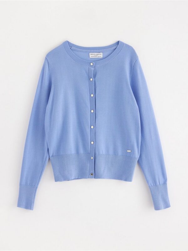 Fine-knit cardigan - 3000084-7405
